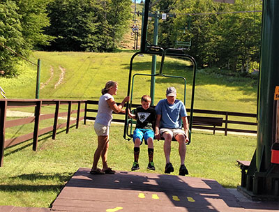 Unloading McCauley Chair Lift