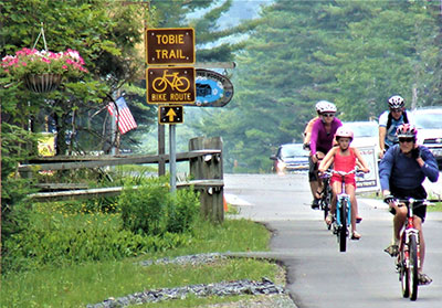 Tobie Bike Path in Old Forge, New York