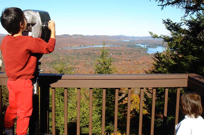 McCauley Mountain overlooking Adirondacks