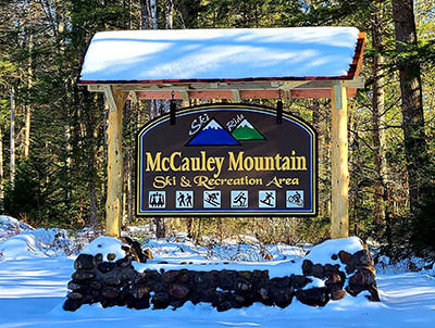 McCauley Mountain Ski Area Sign